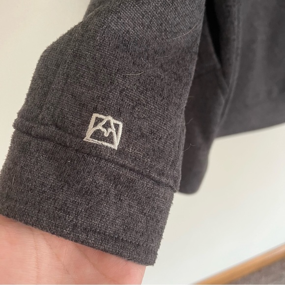 Avalanche Dark Gray Fleece Mid-Length Jacket with Wrap Collar Size Medium - Picture 8 of 8